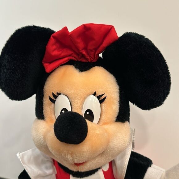 Walt Disney World Disneyland Minnie Mouse Plush Stuffed Toy Polka Dot Dress 14” - Picture 2 of 7